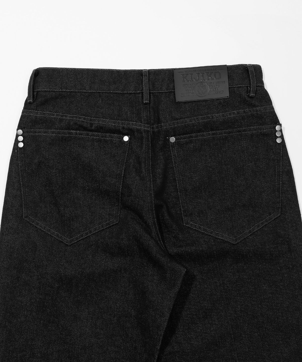 키지코(KIJIKO) ke620. Slim Semi-Low Adjust Denim Black