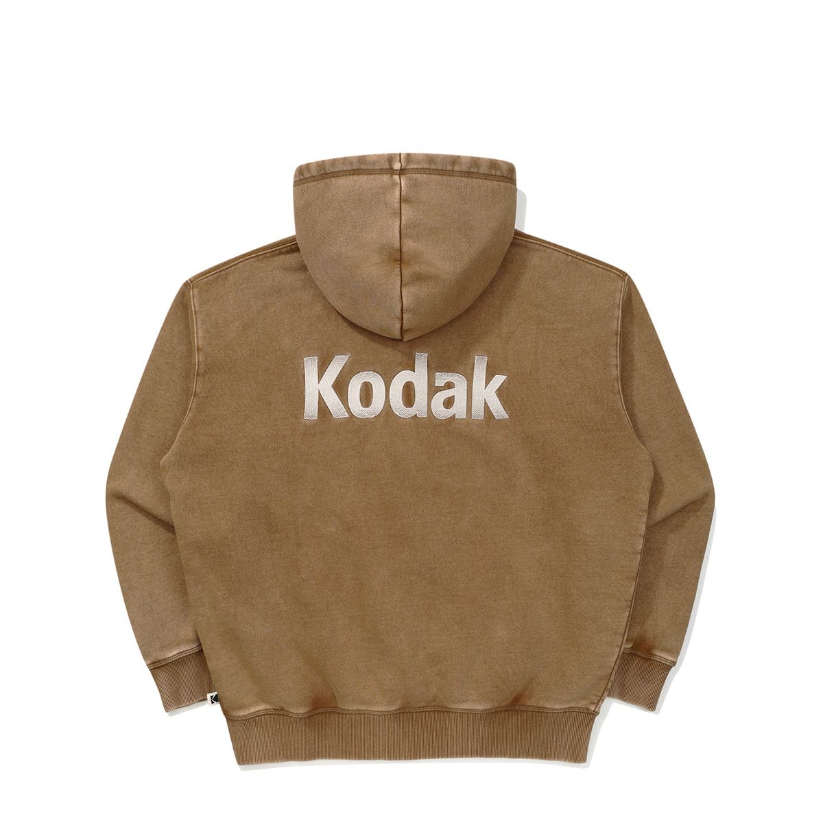 코닥(KODAK) 플래시 스노우 워싱 기모 후드집업 BROWN