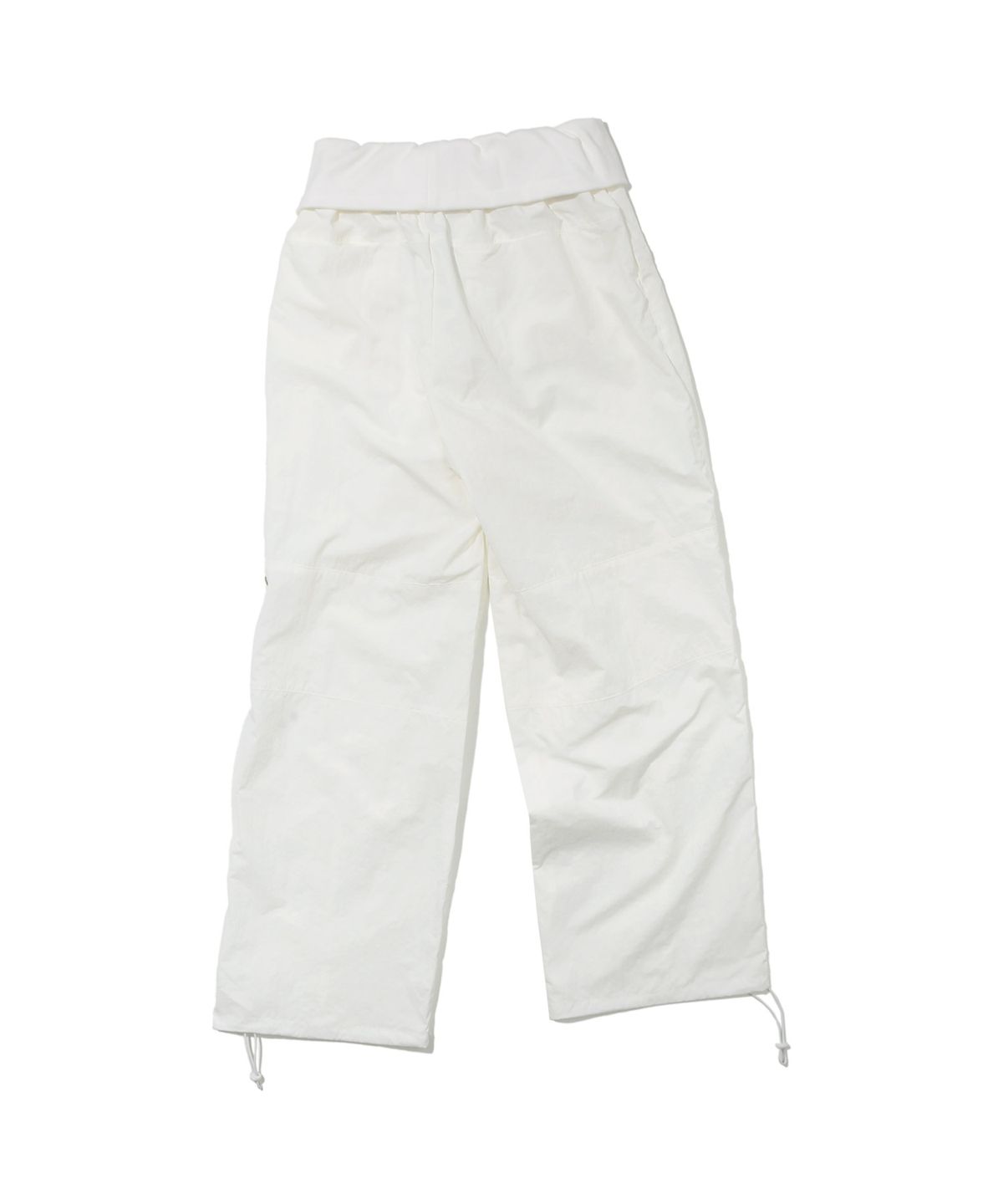 키지코(KIJIKO) ke619. Eyelet Folding Nylon Pants White