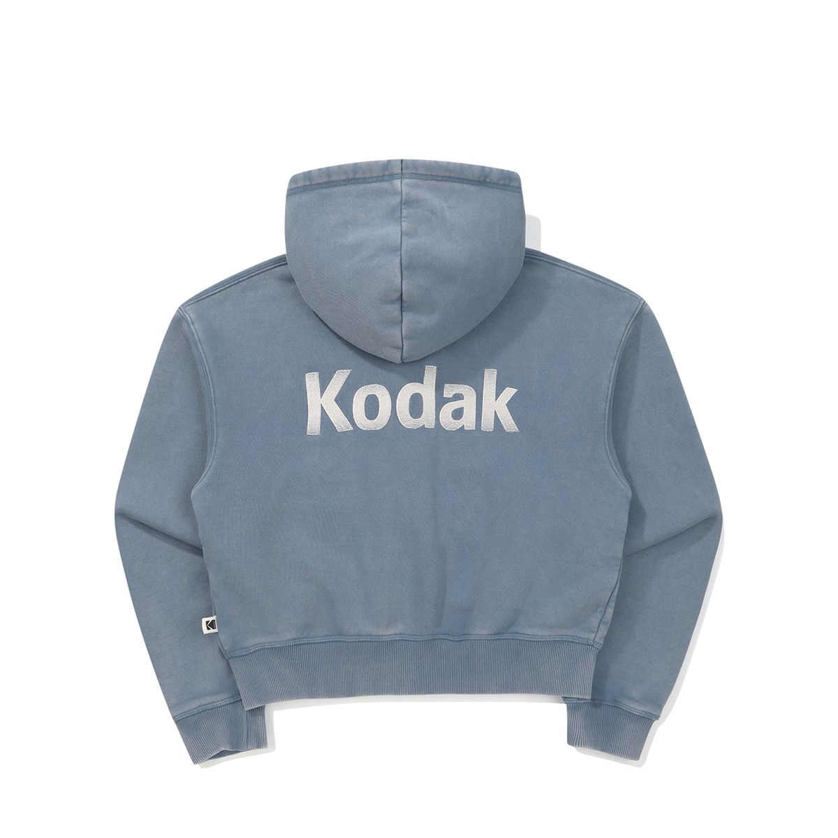 코닥(KODAK) 플래시 스노우 워싱 기모 후드집업 우먼 BLUE
