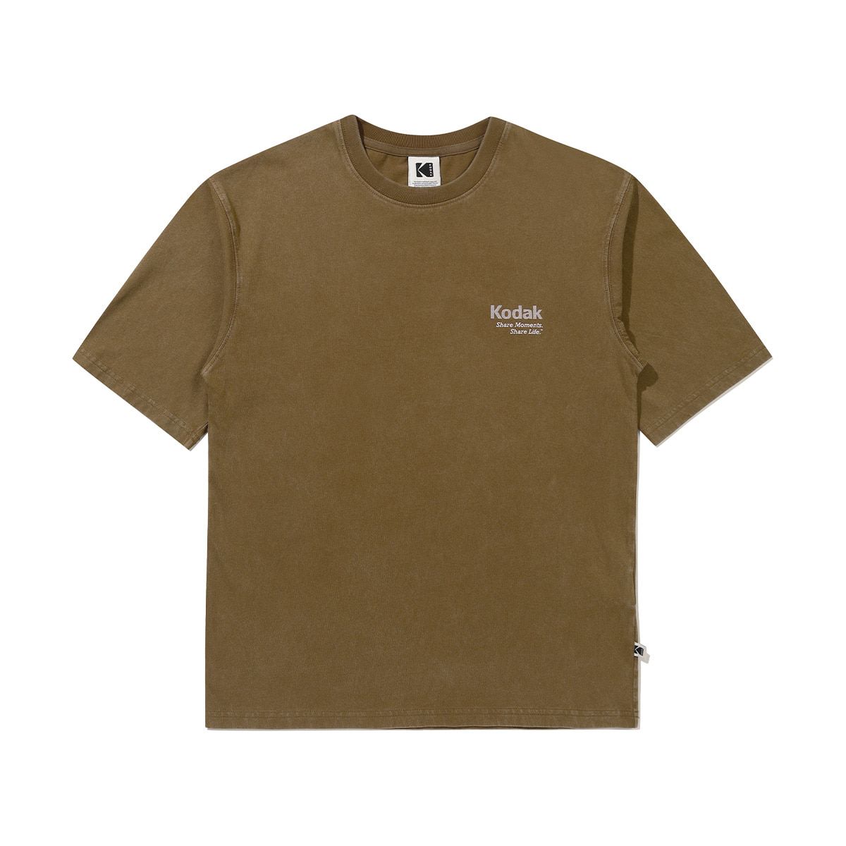 코닥(KODAK) 레인보우 스노우워싱 반팔 티셔츠 BROWN