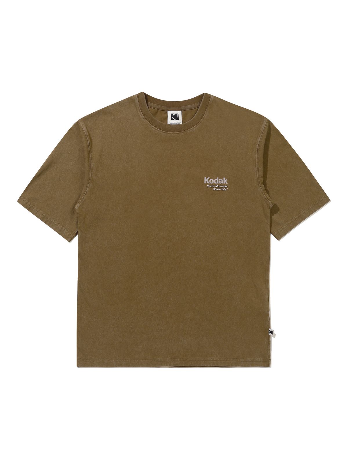 코닥(KODAK) 레인보우 스노우워싱 반팔 티셔츠 BROWN