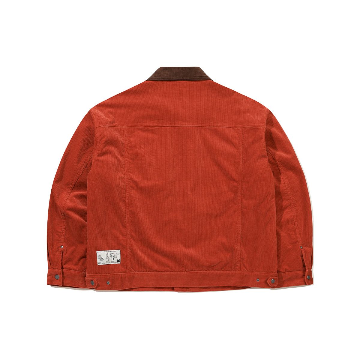 코닥(KODAK) RGB 코듀로이 트러커 패딩 자켓 RED