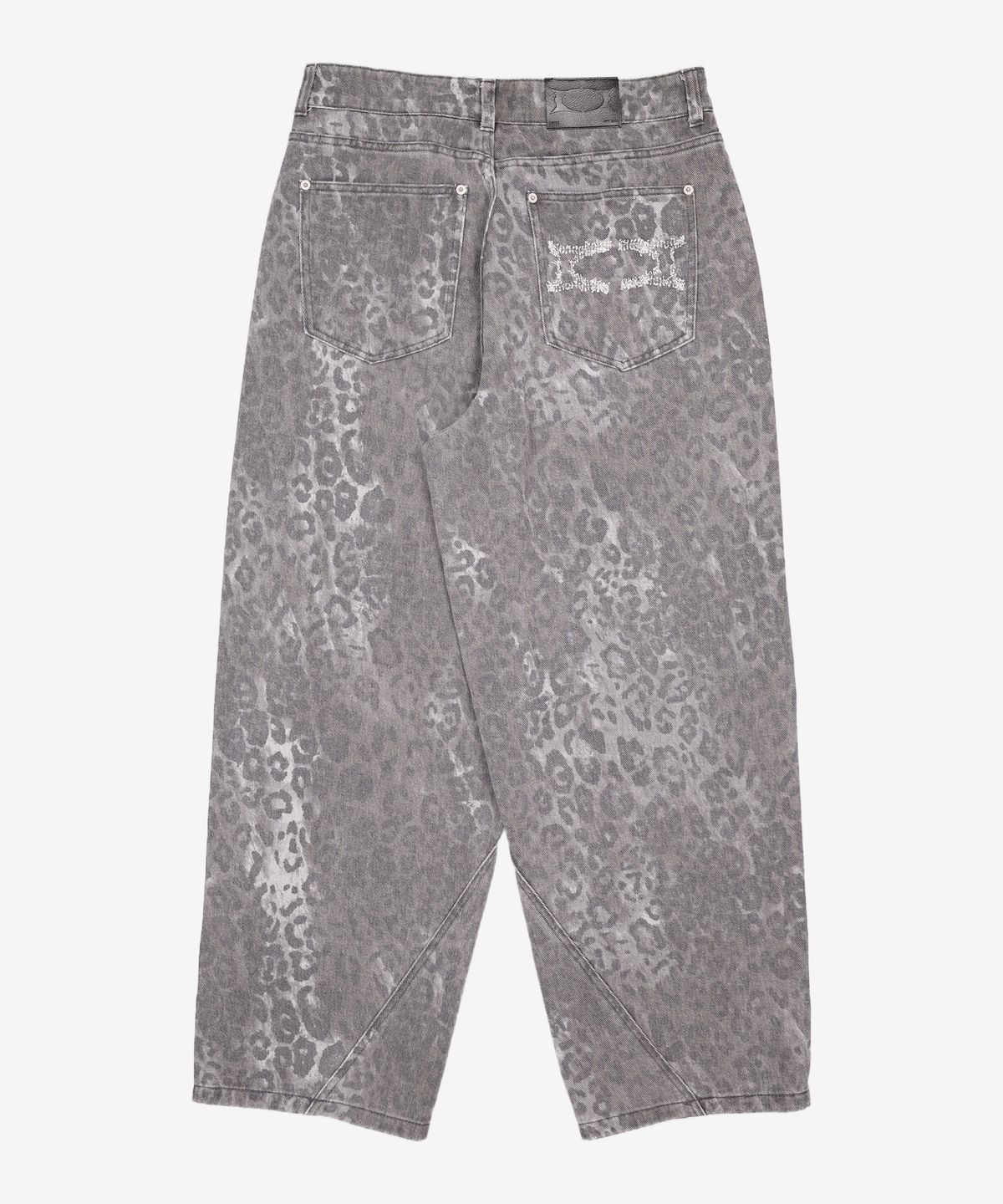 크리틱(CRITIC) LEOPARD CURVED PANTS CHARCOAL L