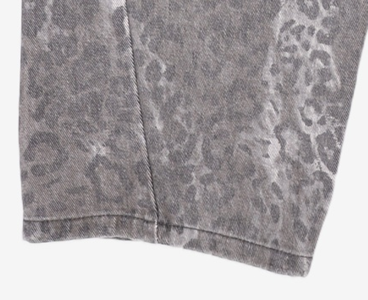 크리틱(CRITIC) LEOPARD CURVED PANTS CHARCOAL L