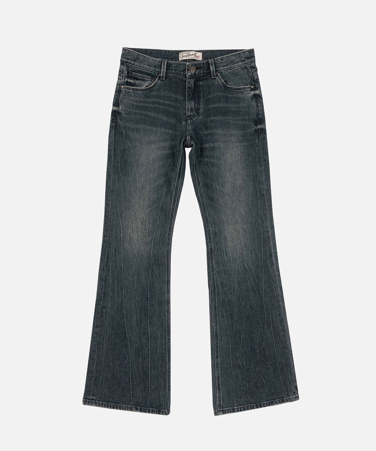 인스턴트펑크(INSTANTFUNK) TULIP POCKET BOOTCUT DENIM - BLUE