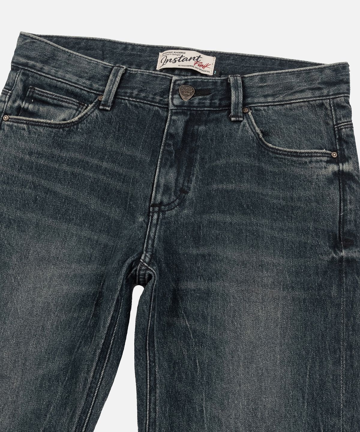 인스턴트펑크(INSTANTFUNK) TULIP POCKET BOOTCUT DENIM - BLUE