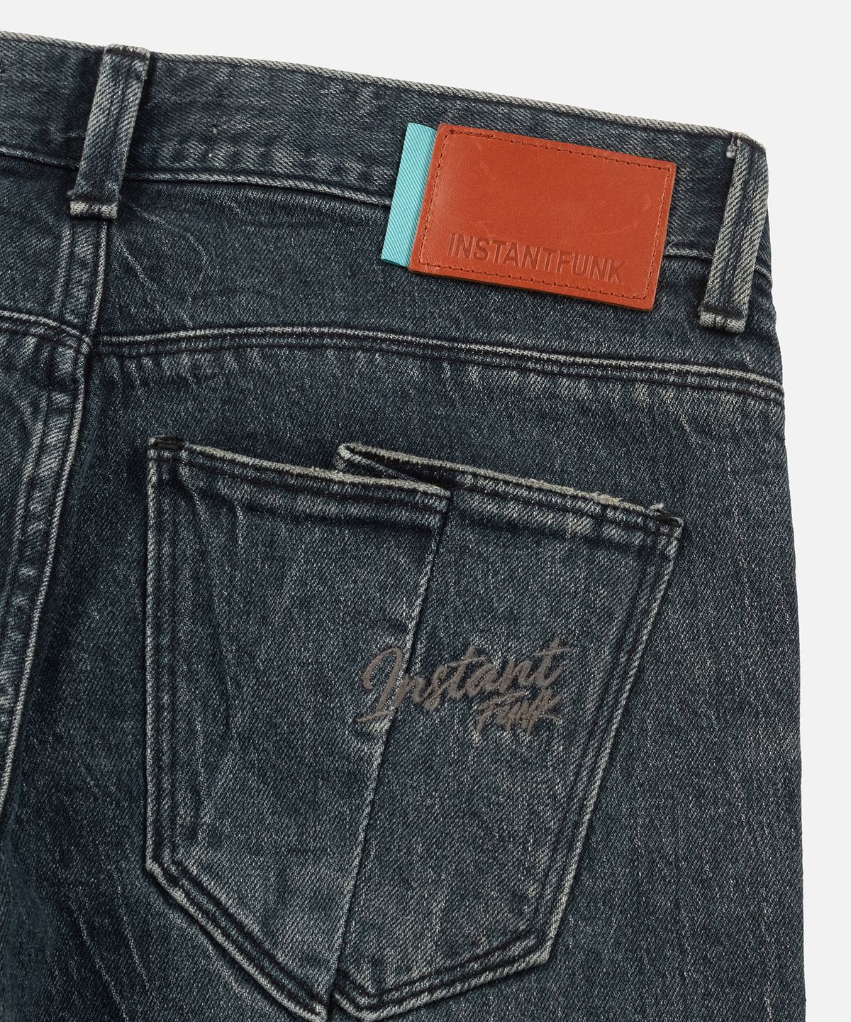 인스턴트펑크(INSTANTFUNK) TULIP POCKET BOOTCUT DENIM - BLUE