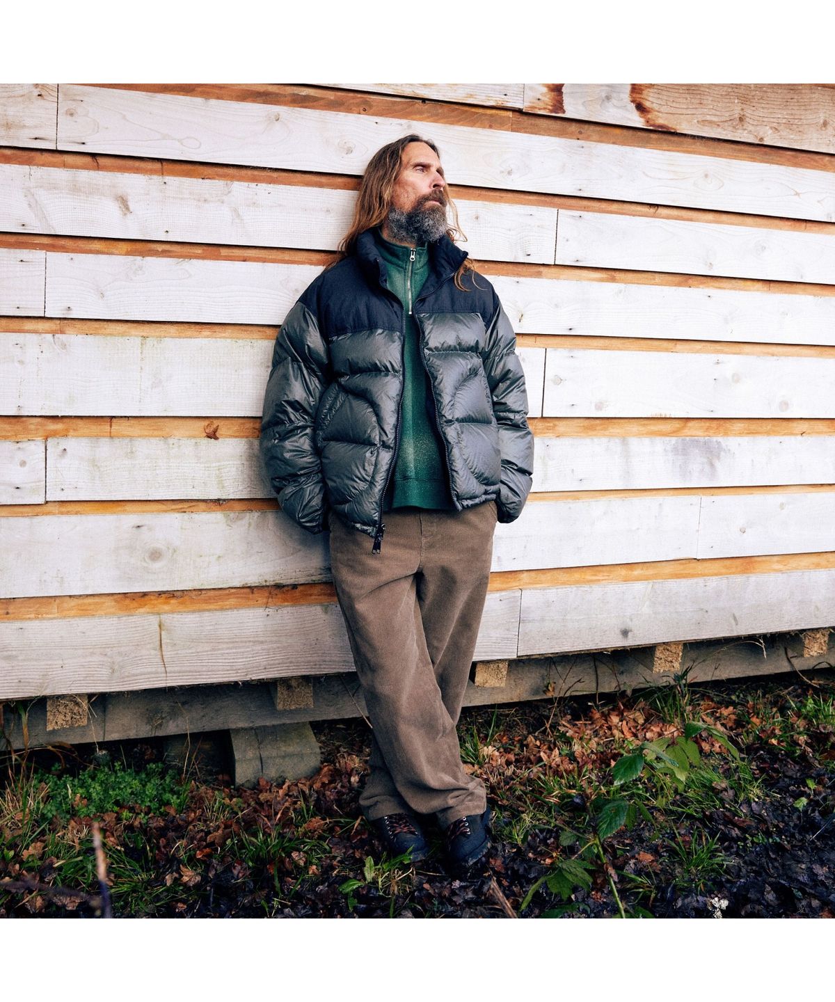 헨리코튼(HENRY COTTONS) [Fly Fishing Club] 빈티지 스프레이 반집업 AZTAW26210GRX