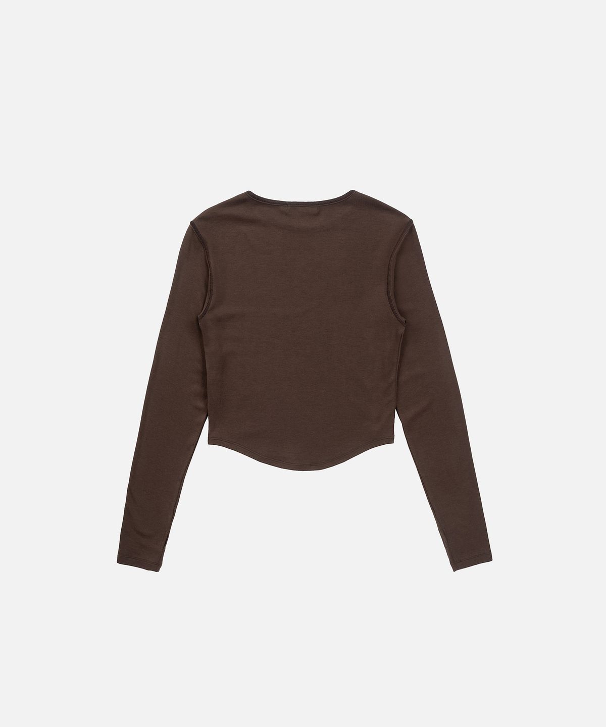 인스턴트펑크(INSTANTFUNK) ROUND HEM LINE TEE - BROWN