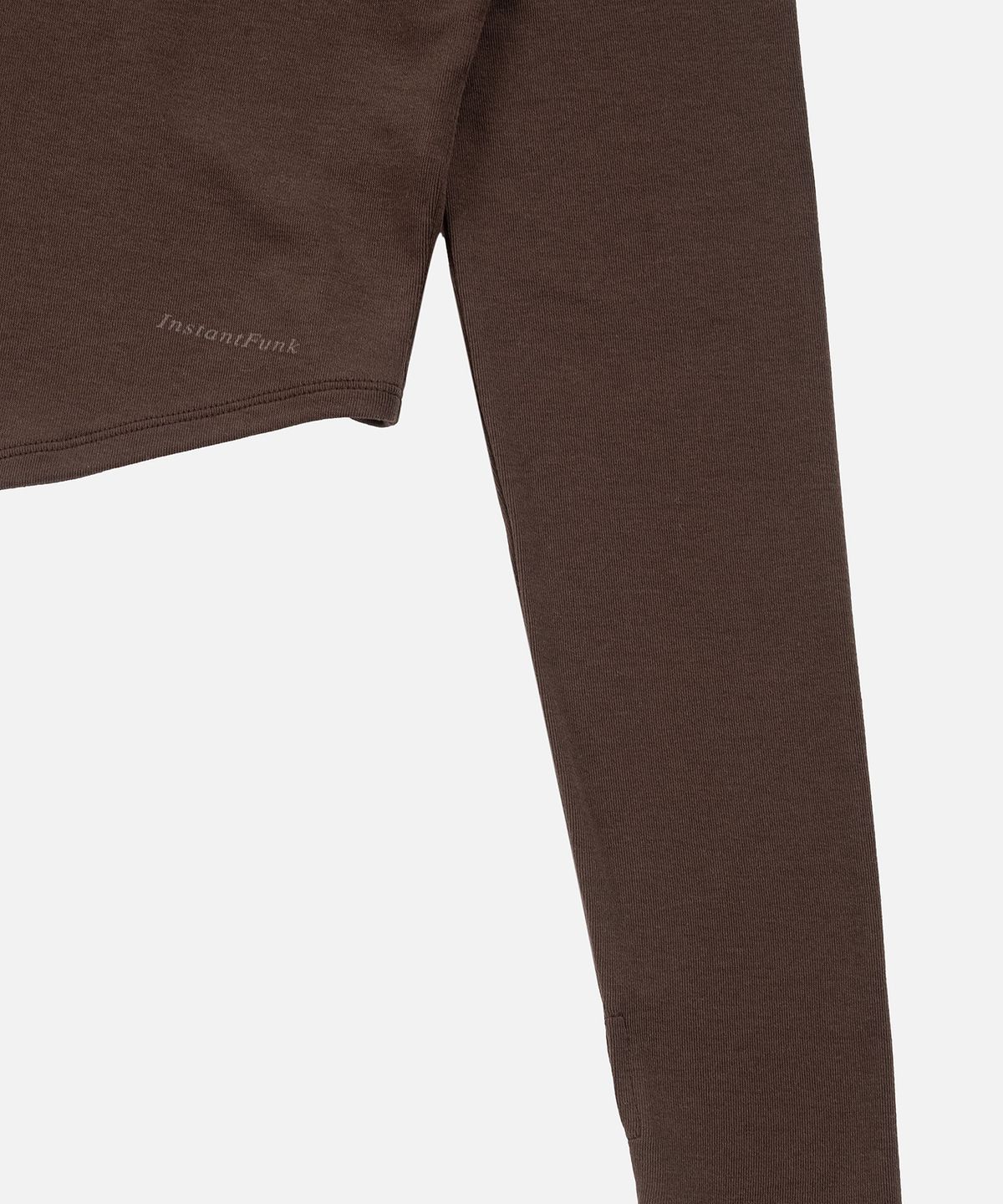 인스턴트펑크(INSTANTFUNK) ROUND HEM LINE TEE - BROWN