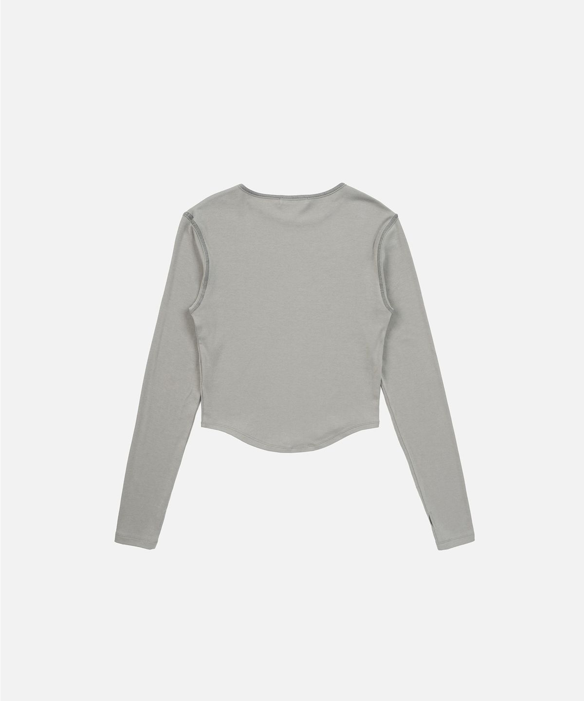 인스턴트펑크(INSTANTFUNK) ROUND HEM LINE TEE - LIGHT GREY