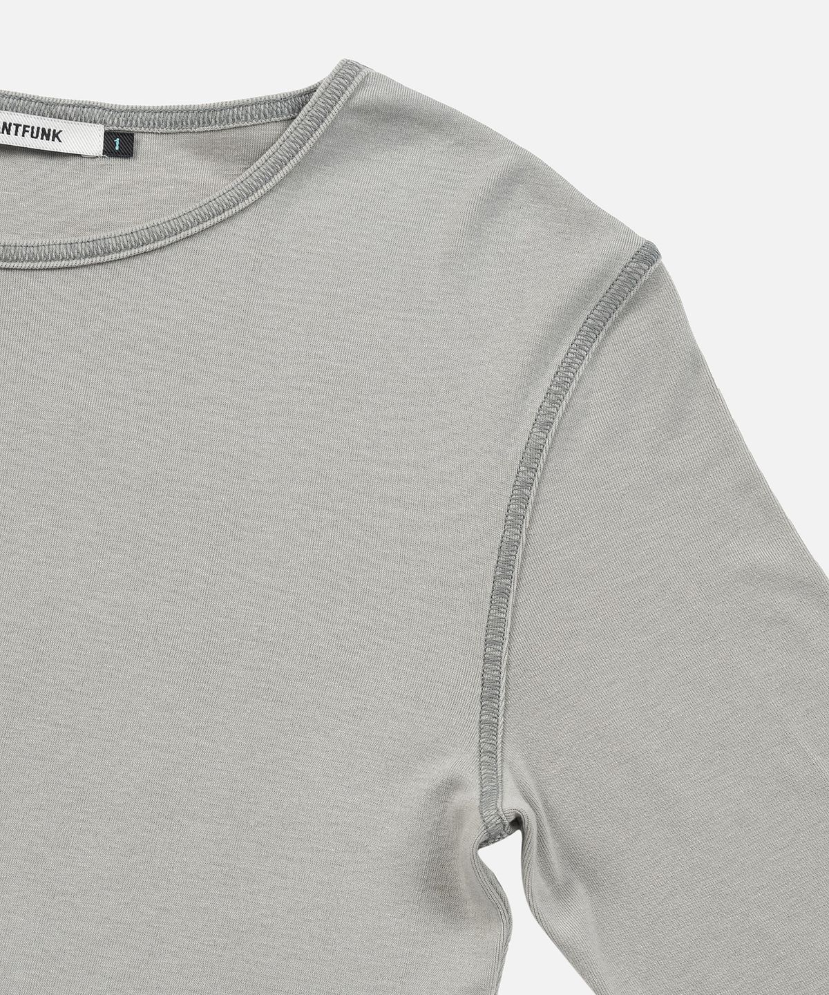 인스턴트펑크(INSTANTFUNK) ROUND HEM LINE TEE - LIGHT GREY