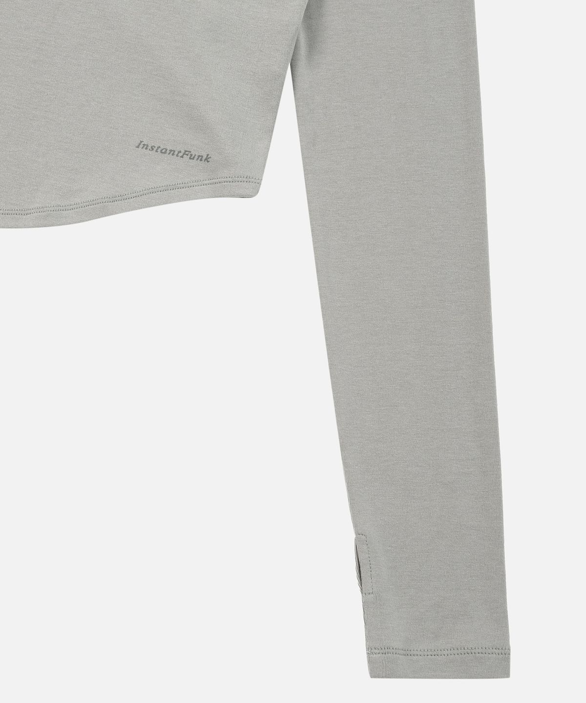 인스턴트펑크(INSTANTFUNK) ROUND HEM LINE TEE - LIGHT GREY