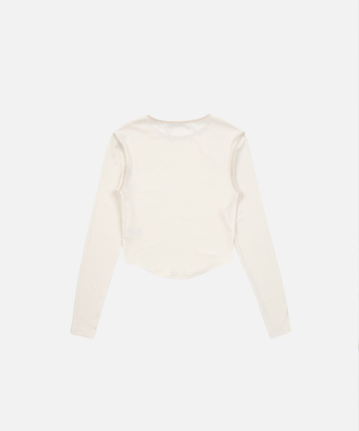 인스턴트펑크(INSTANTFUNK) ROUND HEM LINE TEE - IVORY