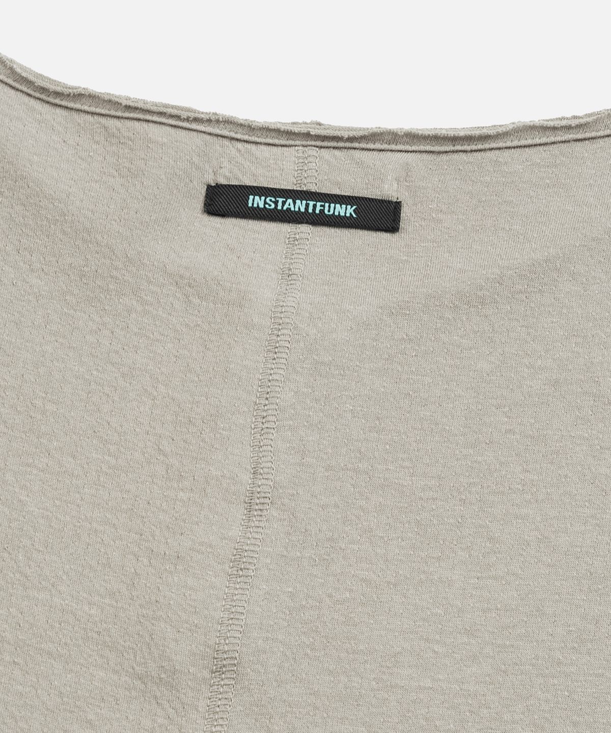 인스턴트펑크(INSTANTFUNK) HENLEY NECK TIERED JERSEY DRESS - LIGHT GREY