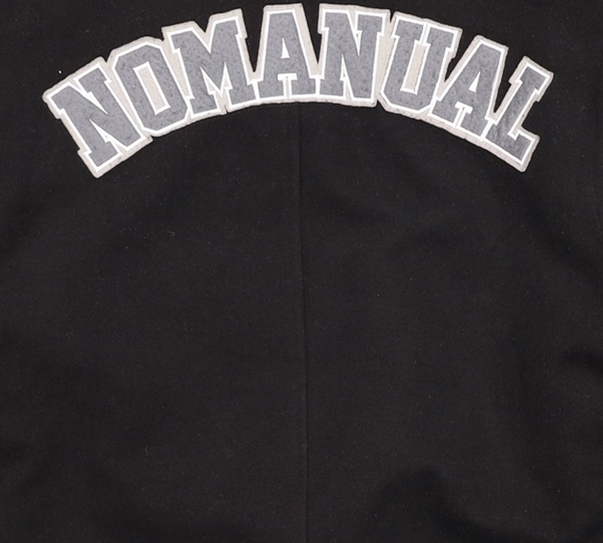 노매뉴얼(NOMANUAL) TAYLOR VARSITY JACKET - BLACK L