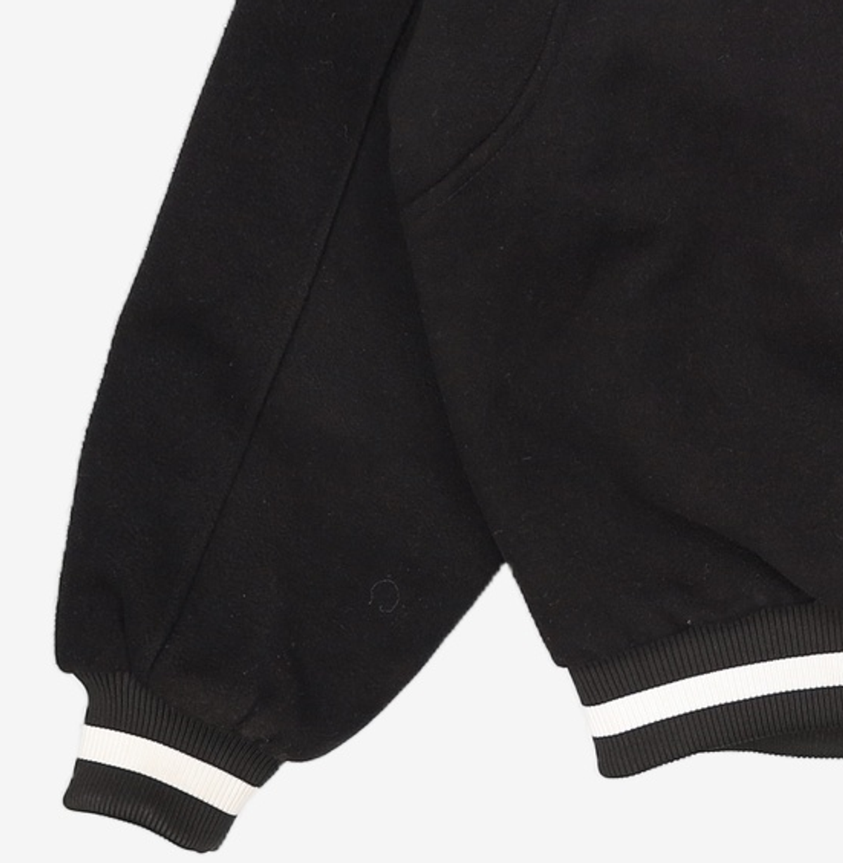 노매뉴얼(NOMANUAL) TAYLOR VARSITY JACKET - BLACK L