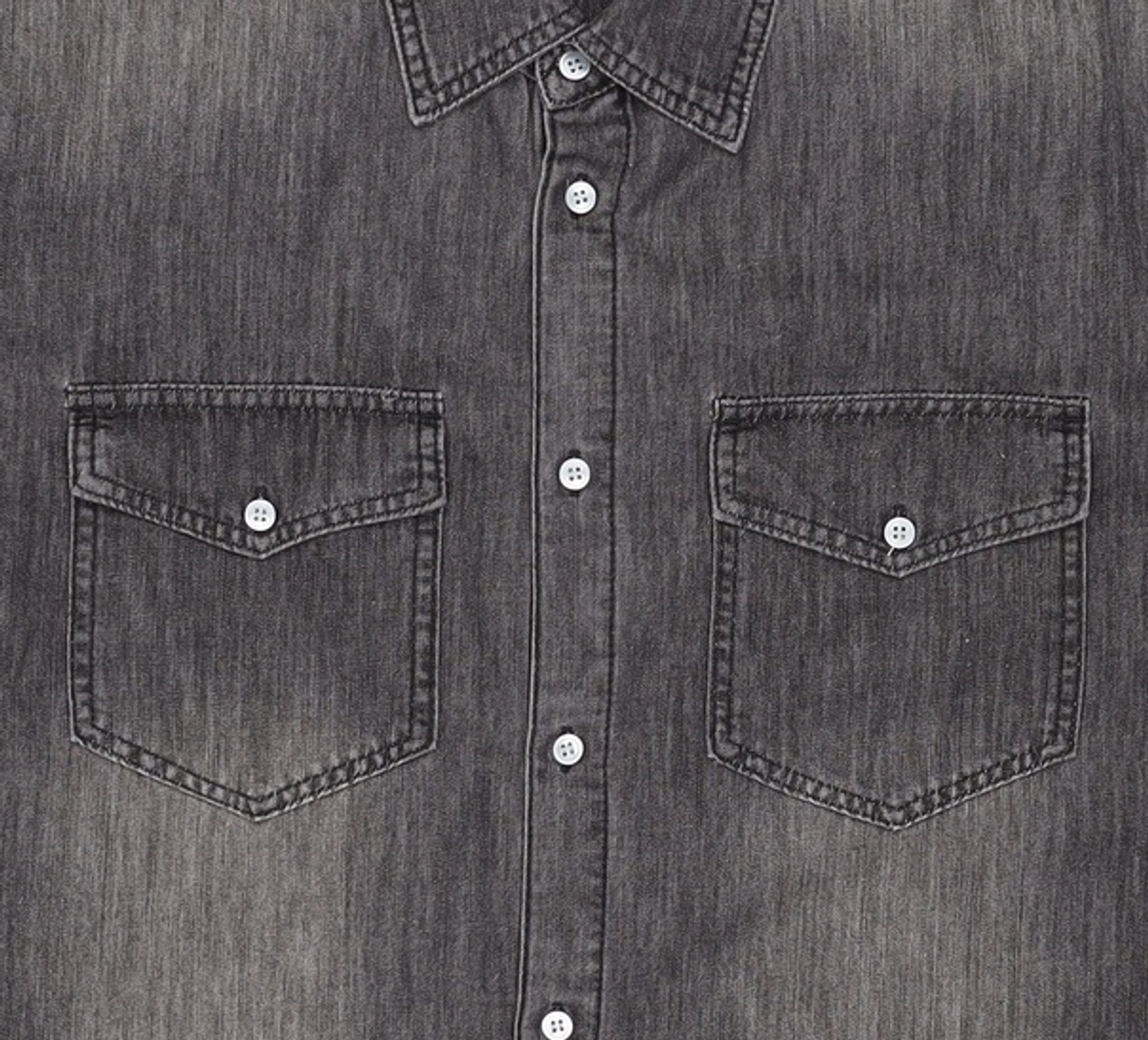 기철(KICHUL) Summer half denim shirt (black) M