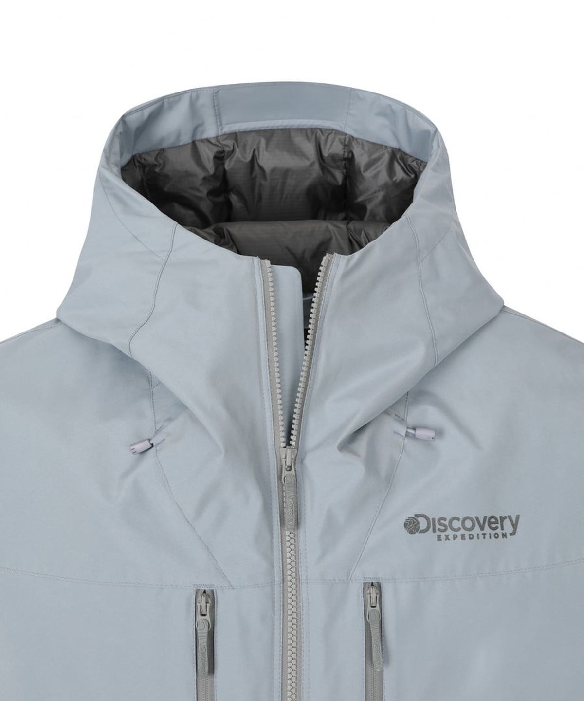 디스커버리 익스페디션(DISCOVERY EXPEDITION) 남성 베르겐 고어 윈드스토퍼 구스다운 경량패딩 (Light Blue)