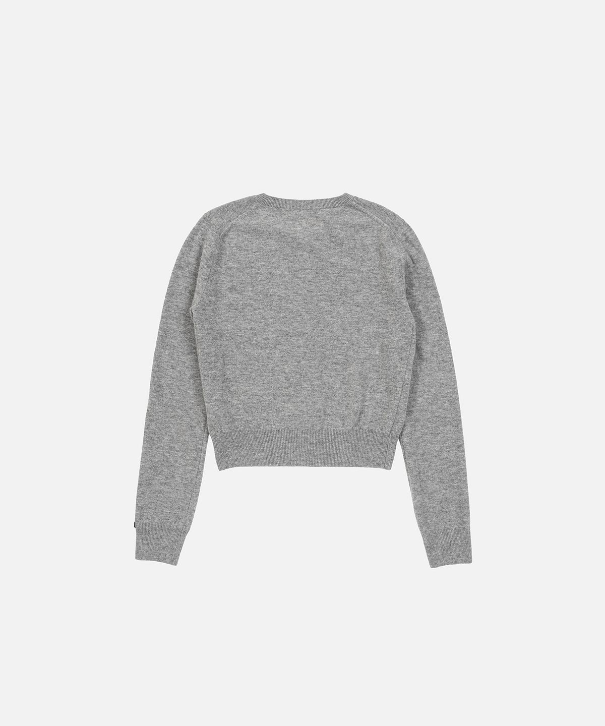 인스턴트펑크(INSTANTFUNK) ESSENTIAL WOOL ROUND CARDIGAN - GREY