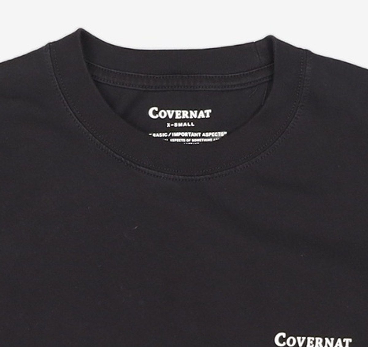 커버낫(COVERNAT) [2PACK] 쿨 코튼 티셔츠 Black+White XS