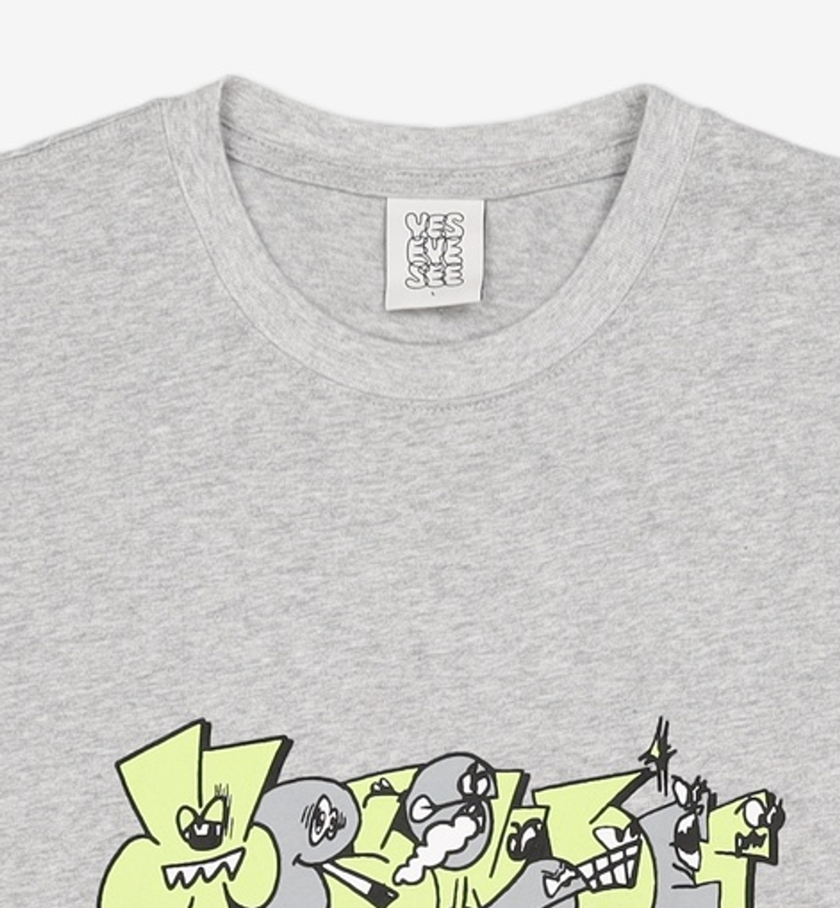 예스아이씨(YESEYESEE) Y.E.S Smoking Graffiti Tee Grey L