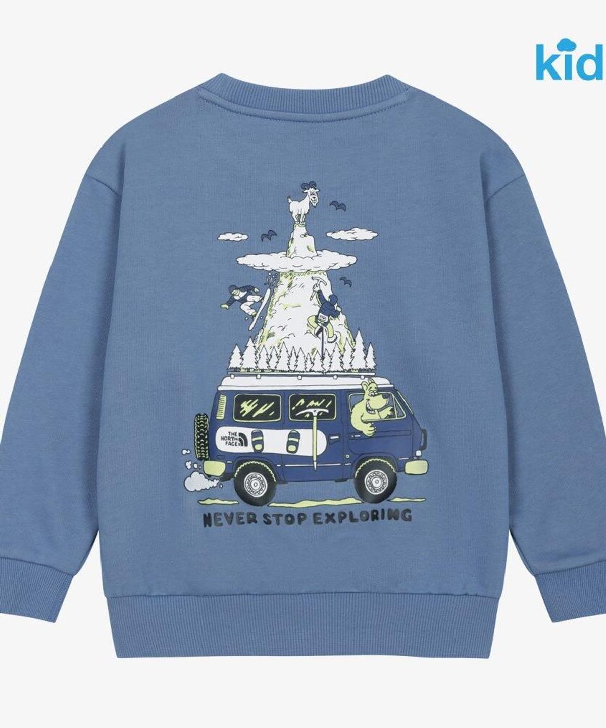 노스페이스 키즈(THE NORTH FACE KIDS) 키즈 트레일메이트 스웻셔츠 NM5MS52U_BLS