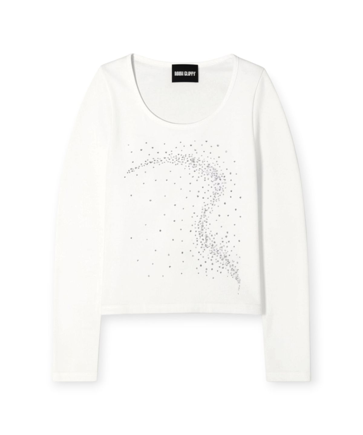 본슬리피(BORN SLIPPY) Future Wave Rib Long Sleeve Tee (Ivory)