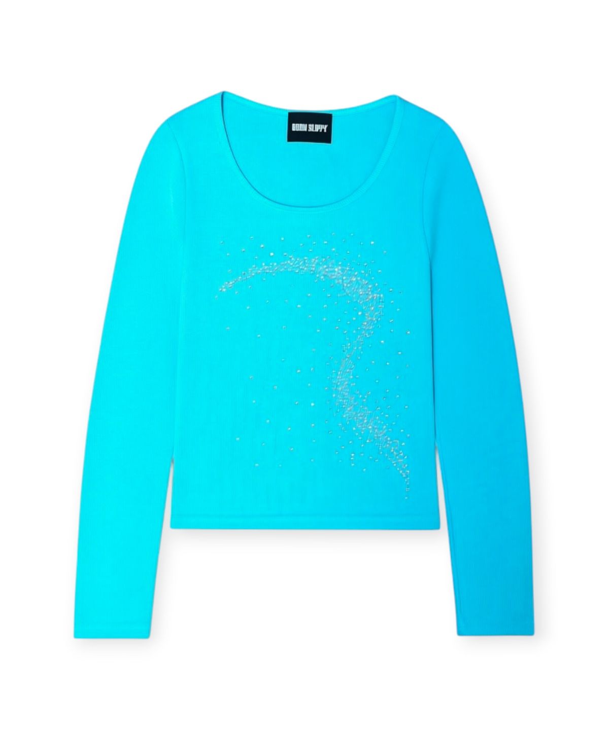 본슬리피(BORN SLIPPY) Future Wave Rib Long Sleeve Tee (Sky Blue)