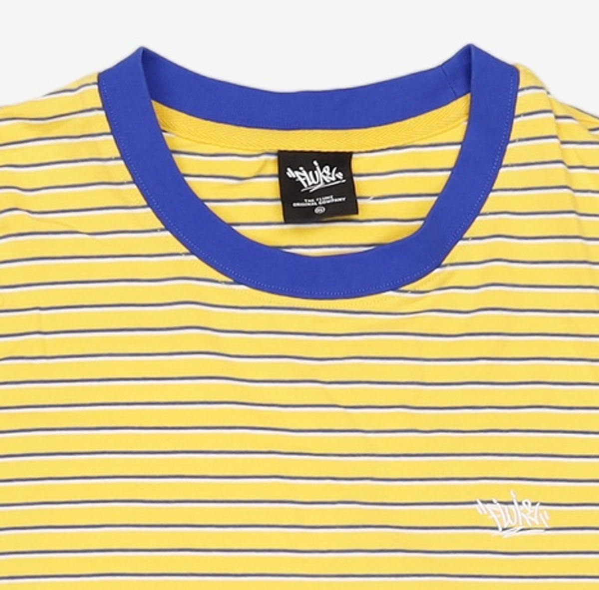 플루크(FLUKE) 캐주얼 스트라이프 반팔 티셔츠 옐로우 FST344 XL