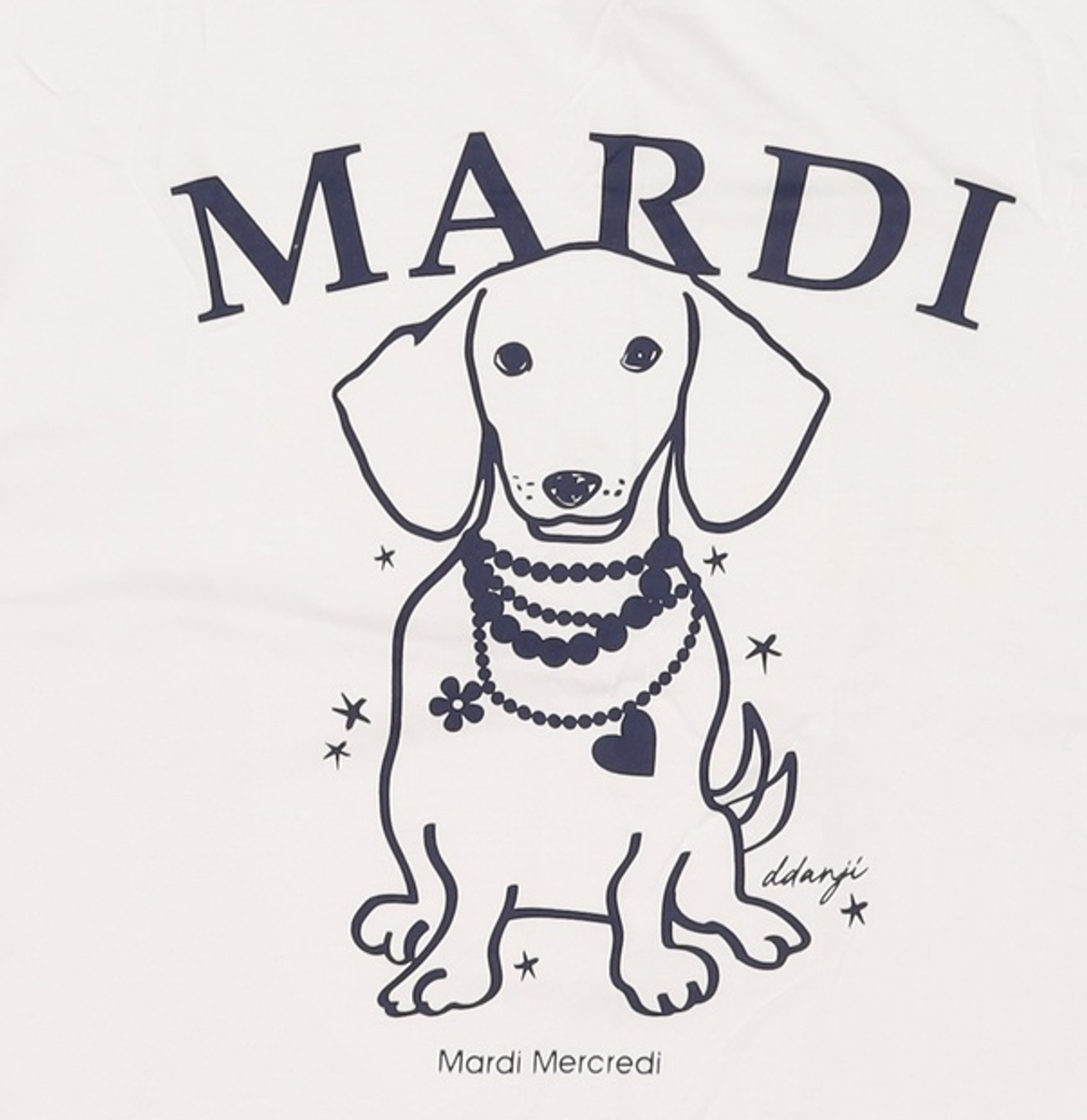 마르디 메크르디(MARDI MERCREDI) 반소매 티셔츠 ONE