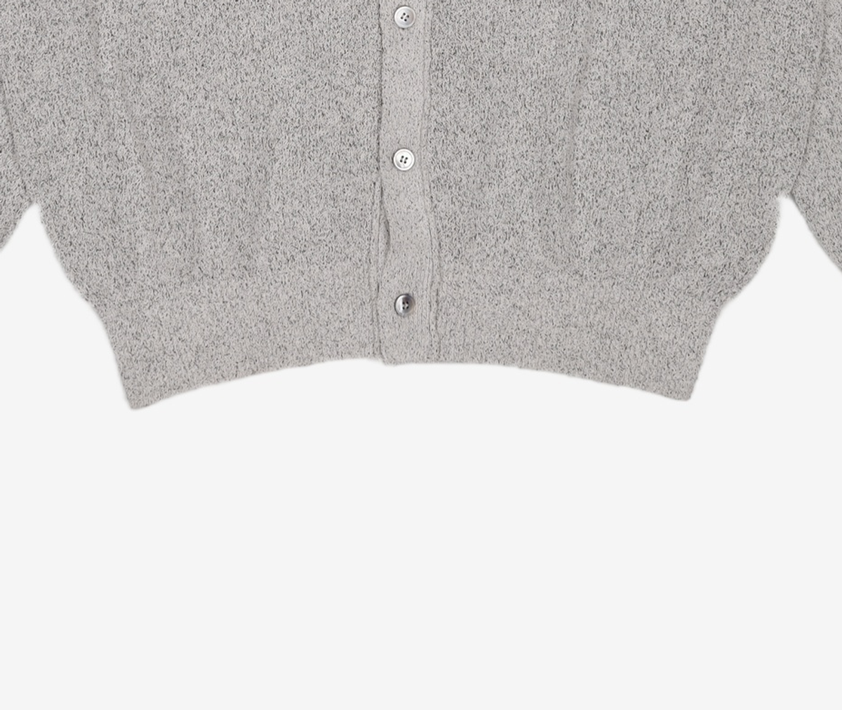 유스(YOUTH) Knit Collar Cardigan - Light Grey M