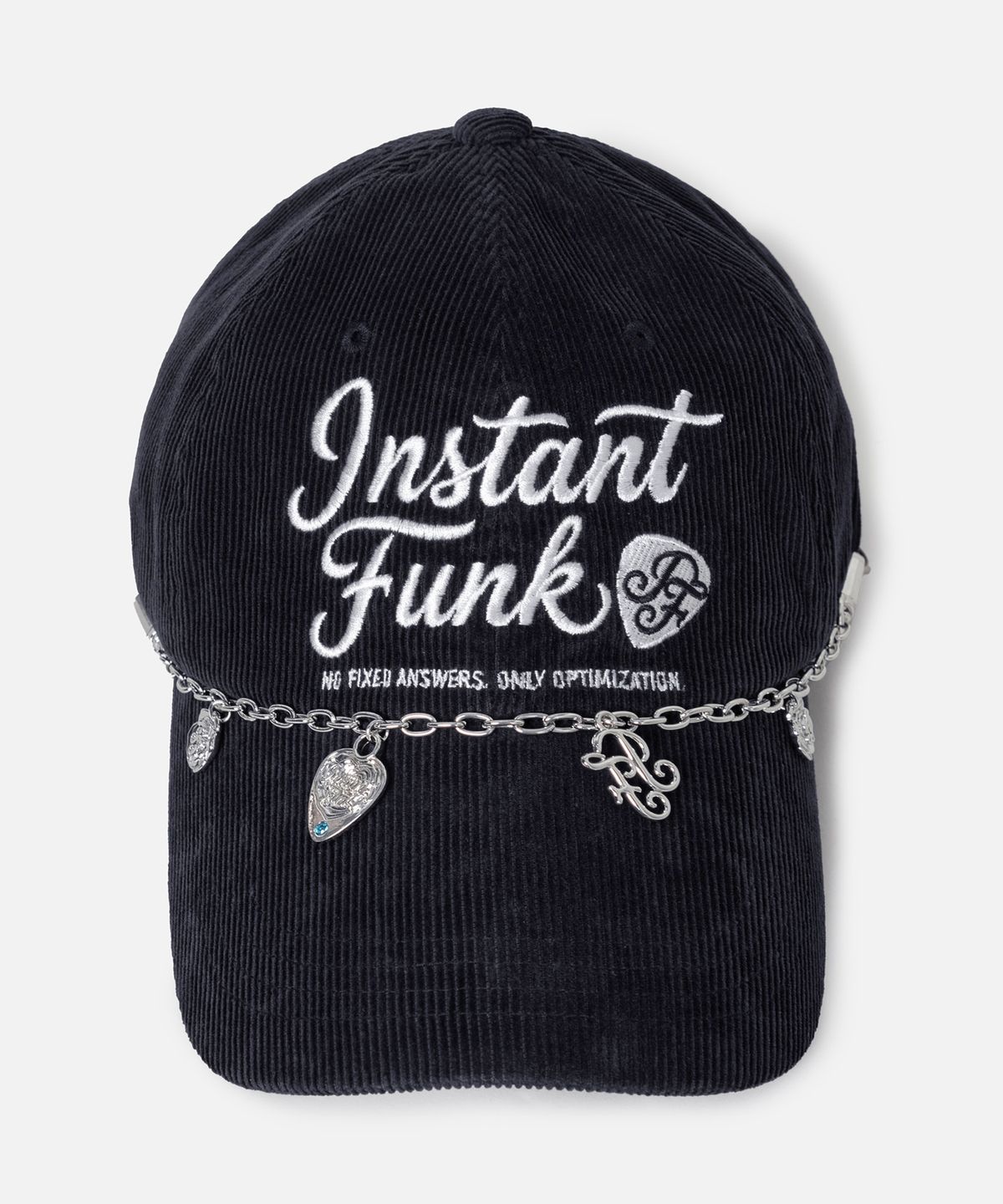 인스턴트펑크(INSTANTFUNK) PEAK CORDUROY BALL CAP - NAVY