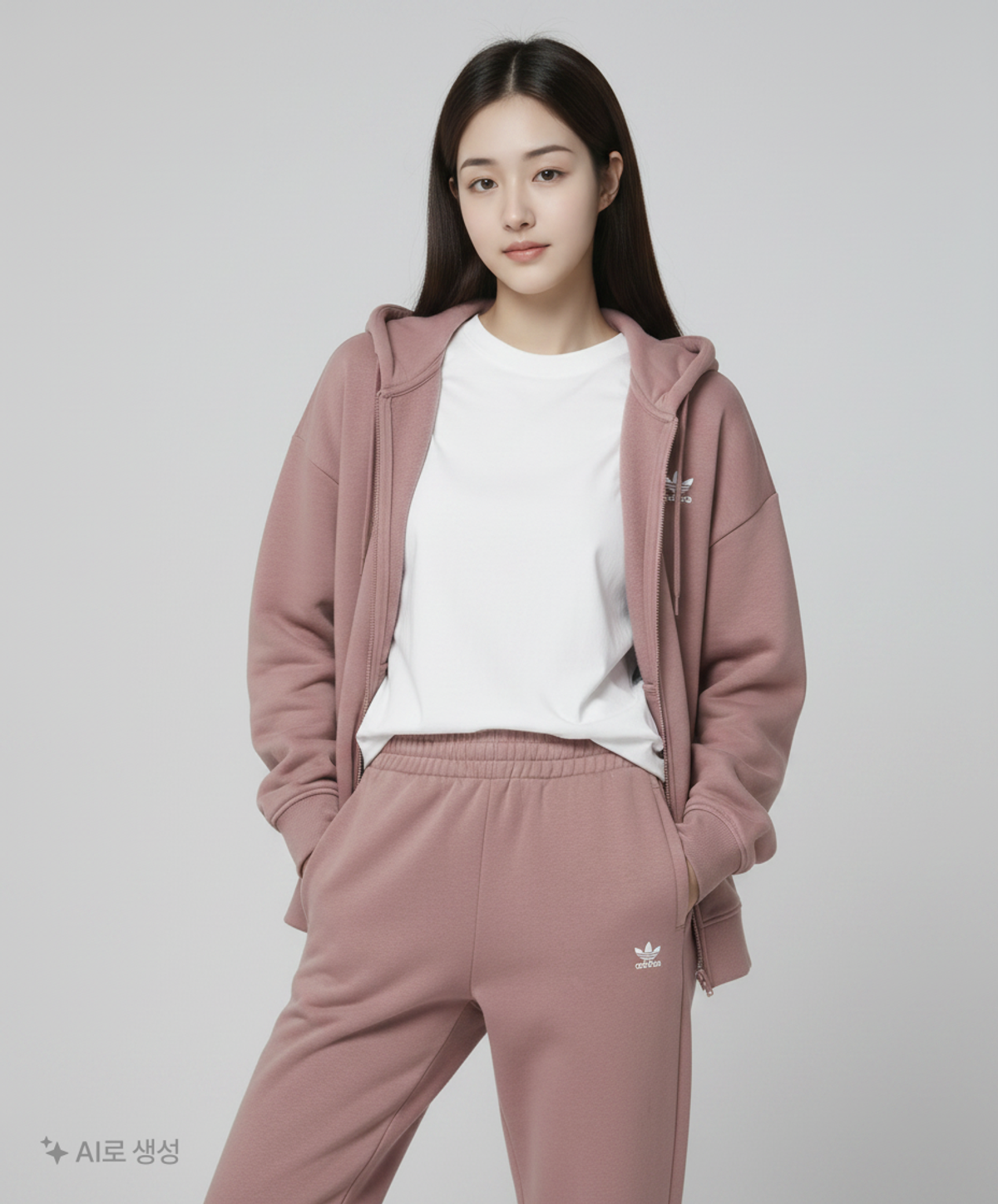 아디다스(ADIDAS) 플리스 조거 - 핑크 / HJ7863 S