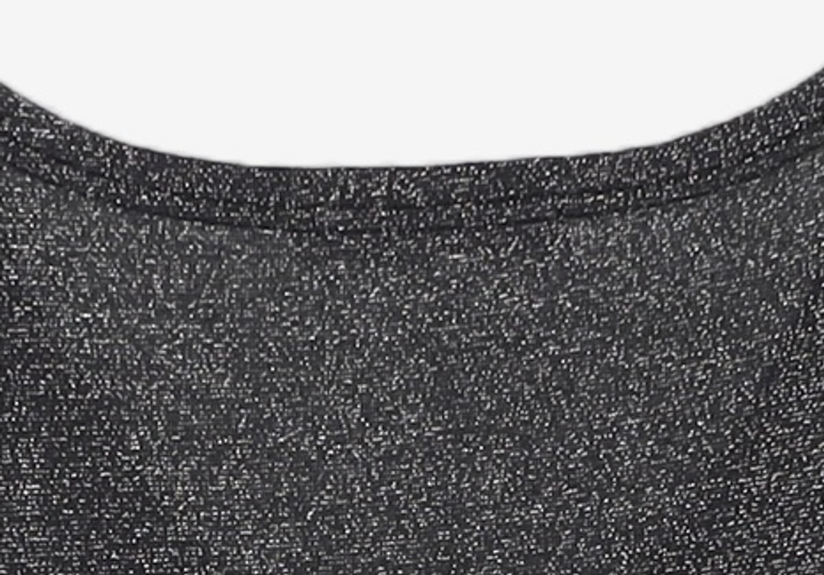 큐리티(CURETTY) C METALLIC WRAP T-SHIRT_BLACK S