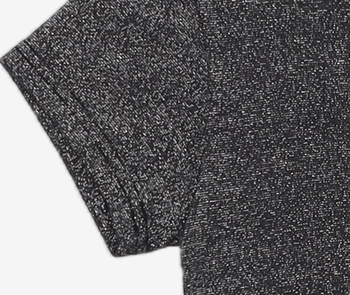 큐리티(CURETTY) C METALLIC WRAP T-SHIRT_BLACK S
