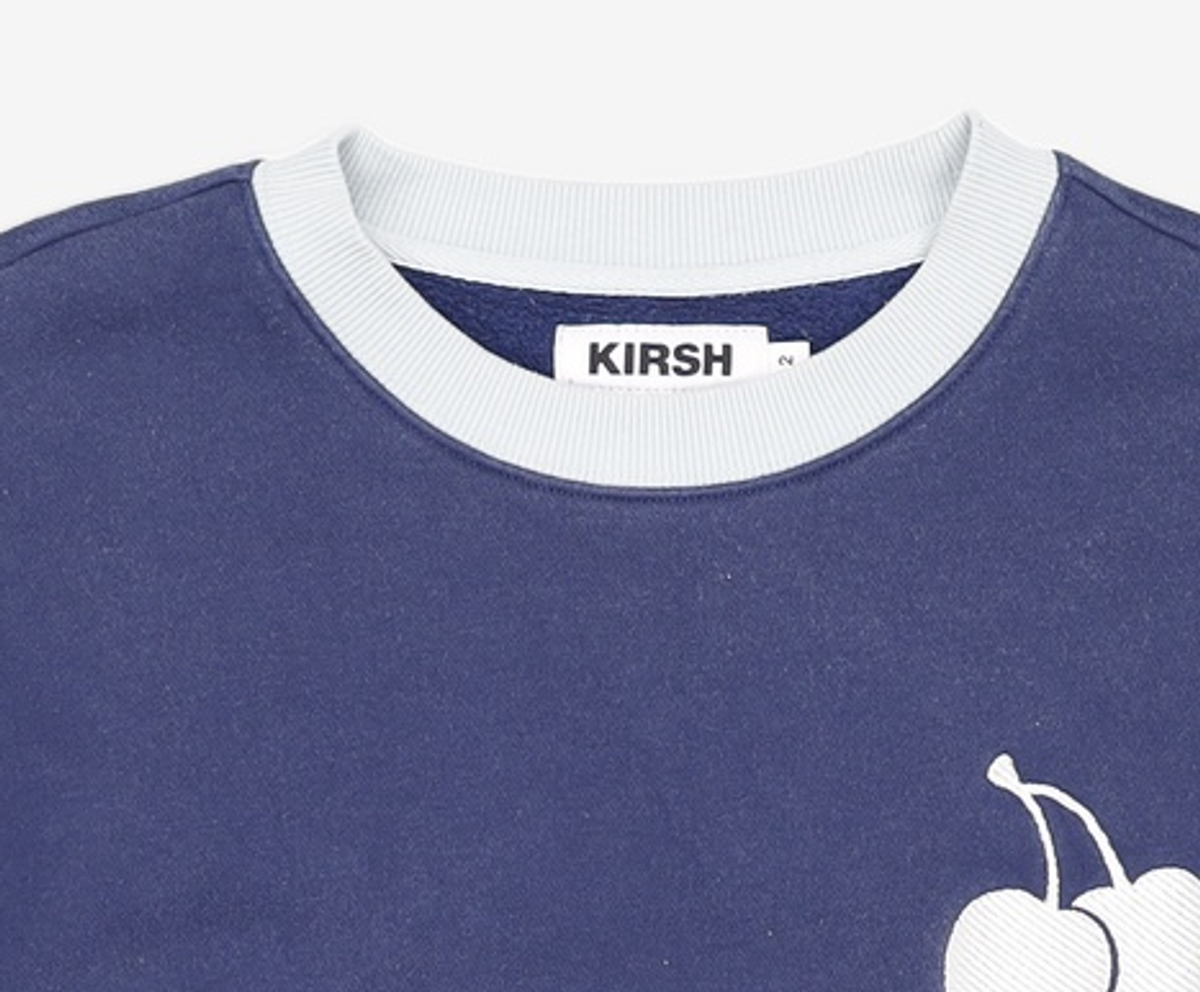 키르시(KIRSH) 유니 미들 체리 스웻셔츠 [네이비] 2