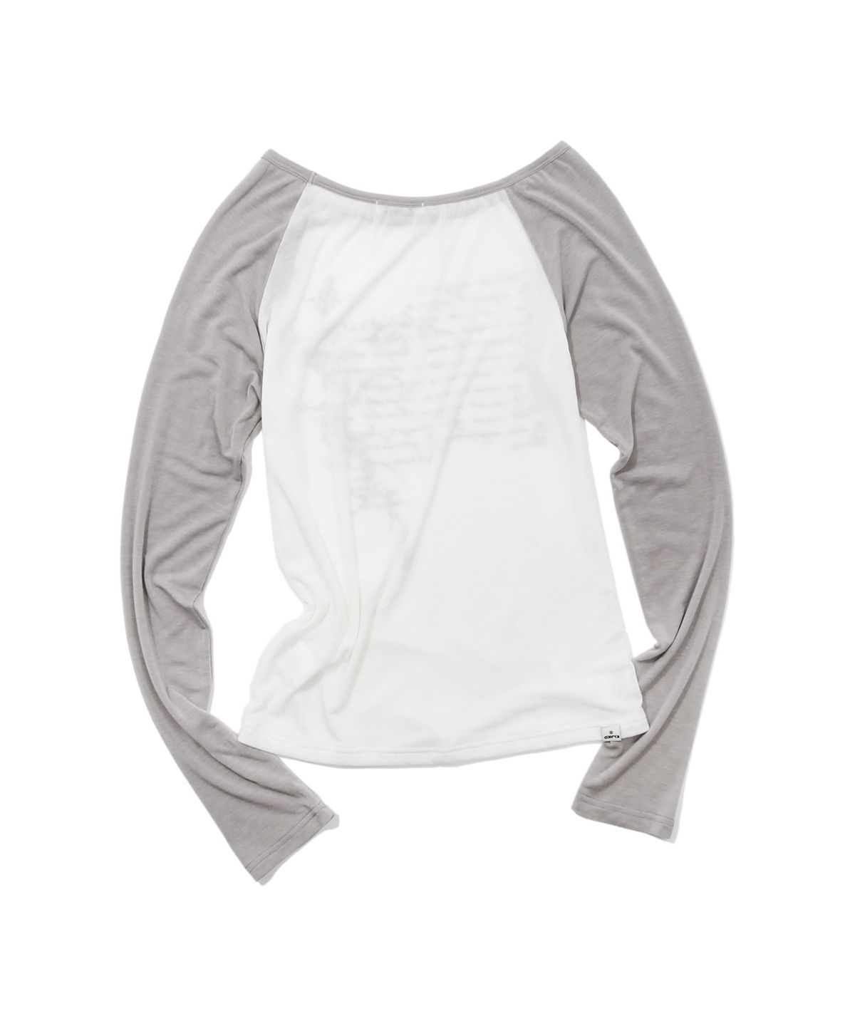 키지코(KIJIKO) ke310. Feather Soft Raglan Tee Gray