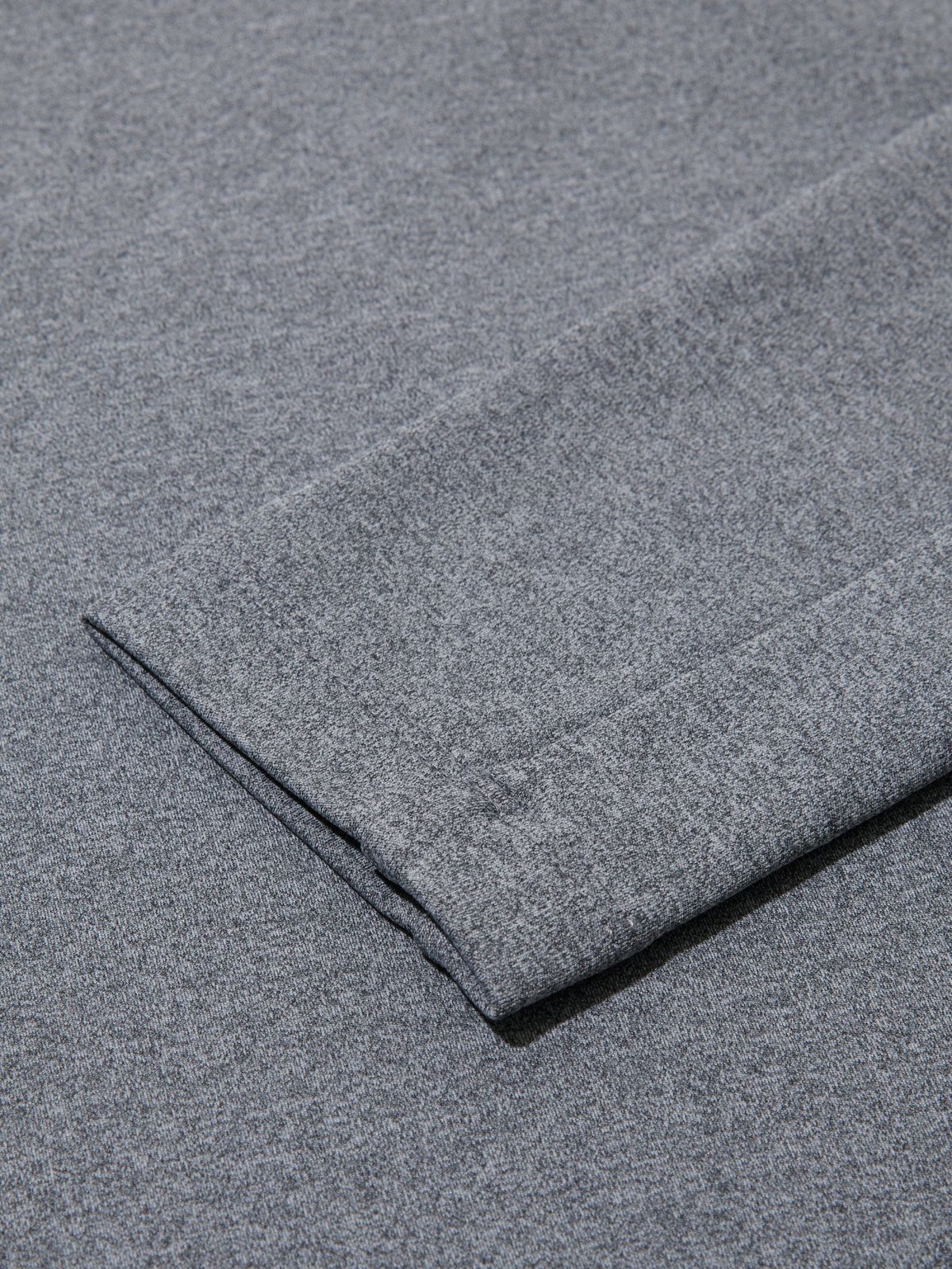 와이드앵글(WIDEANGLE) TO 투어 소매 포인트 폴로 티셔츠 L_MELANGE DARK GREY