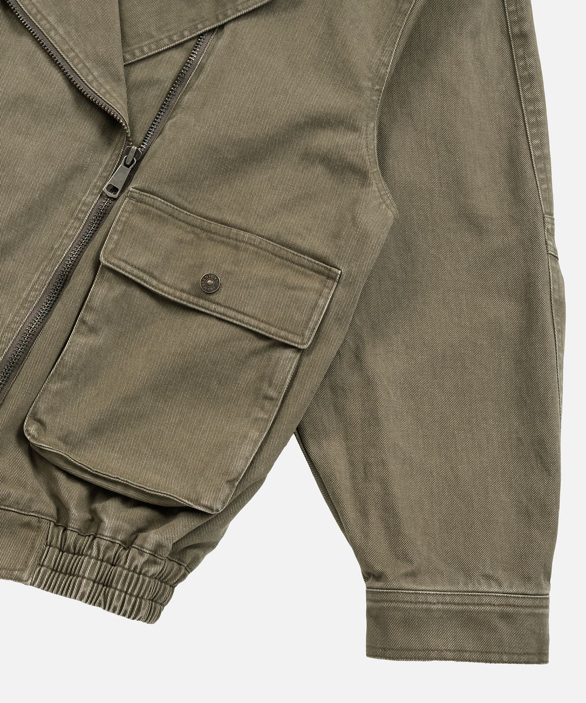 인스턴트펑크(INSTANTFUNK) [민지S PICK] LAYERED COLLAR RIDER JACKET - KHAKI