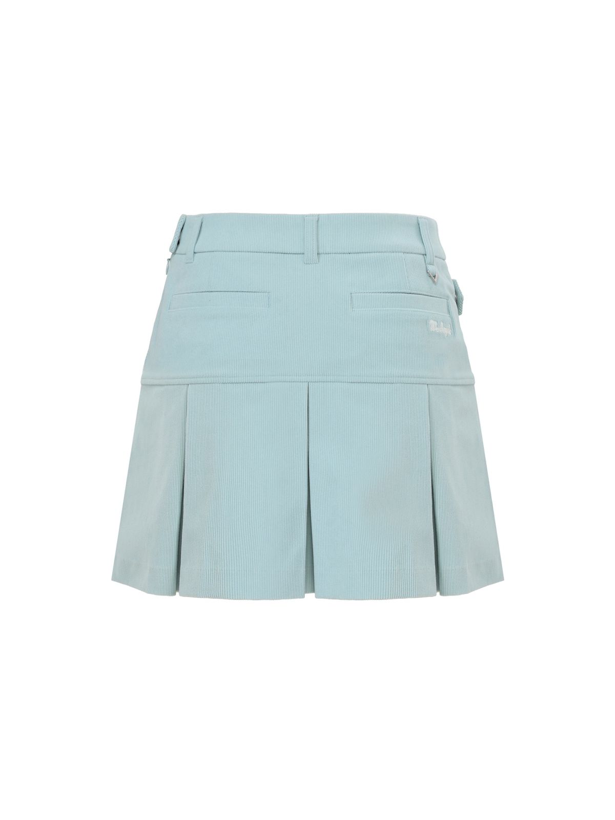 와이드앵글(WIDEANGLE) CO 코듀로이 와이드 플리츠 큐롯 L_Light Blue