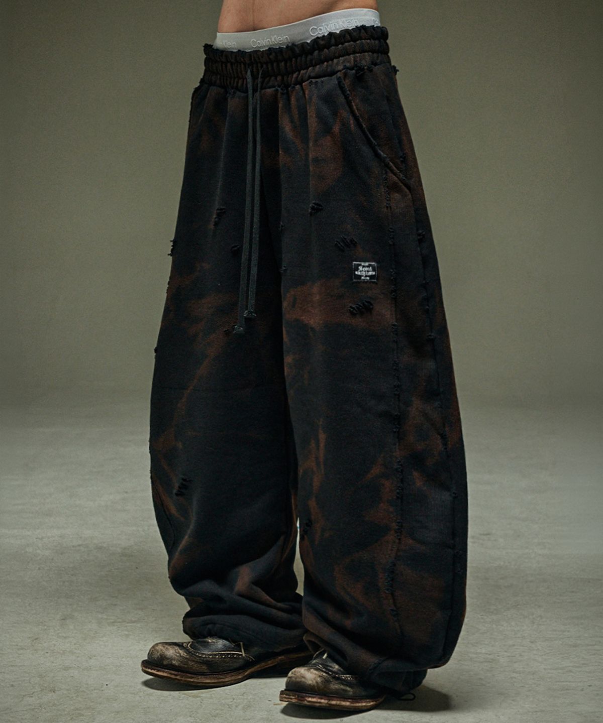 뭉(MWOONG) Destroyed P bleach black B