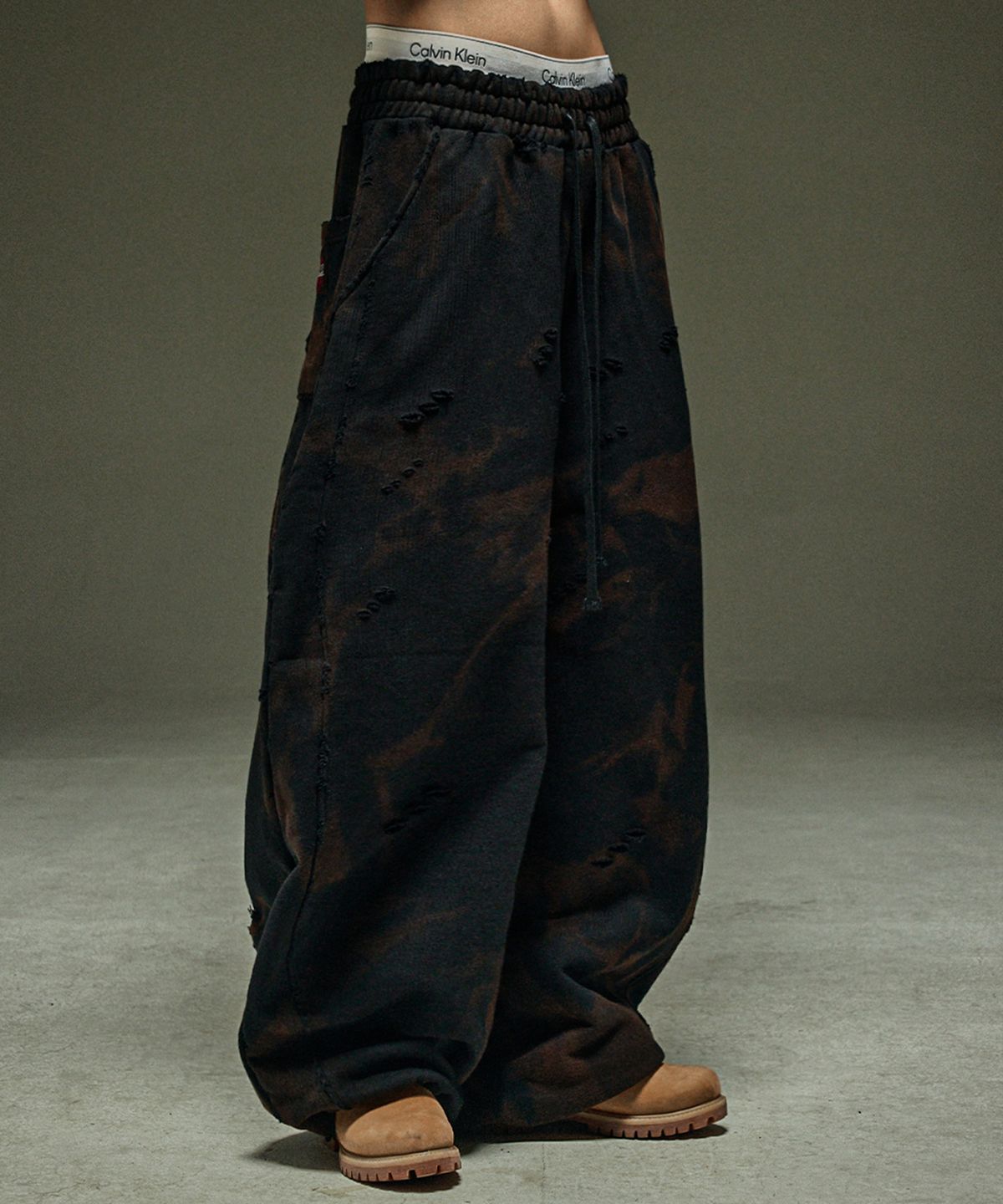 뭉(MWOONG) Destroyed P bleach black B