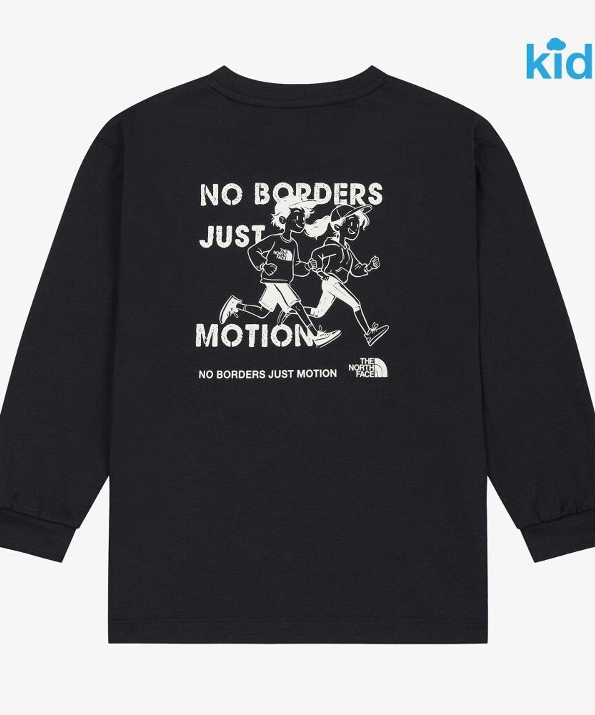 노스페이스 키즈(THE NORTH FACE KIDS) 키즈 킥-데이 긴팔 티셔츠 NT7TS55S_BLK