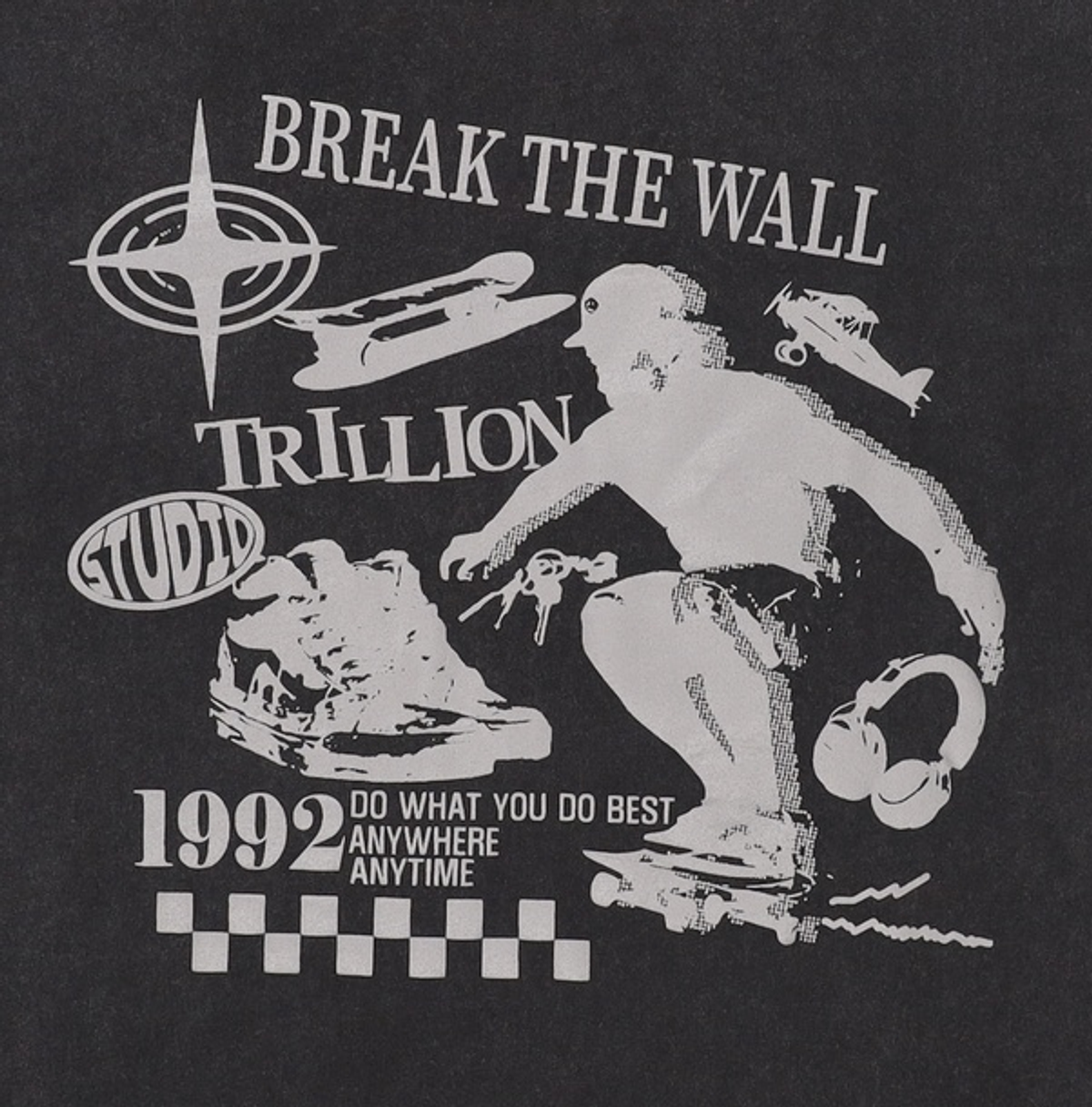 트릴리온(TRILLION) 반소매 티셔츠 XL