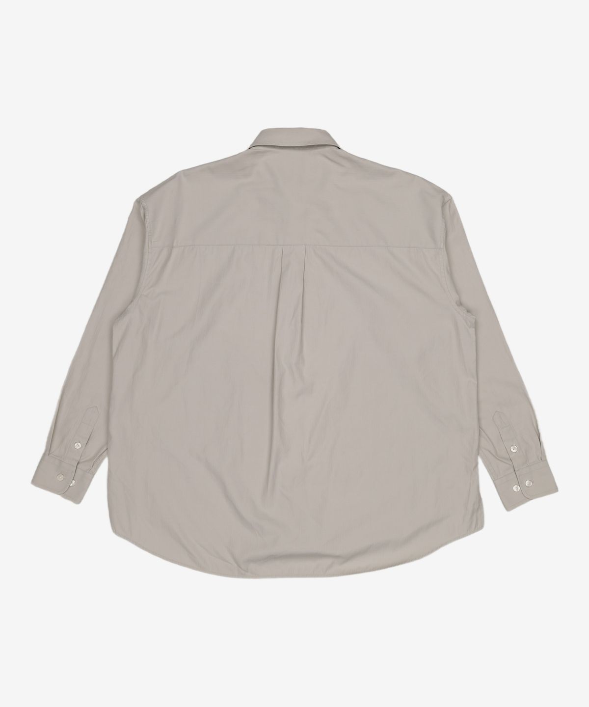 세컨모놀로그(SECONDMONO) (TIE SET)Side Slit Oversized Cotton Shirt [GBEIGE]_SESH008GBEIGE S