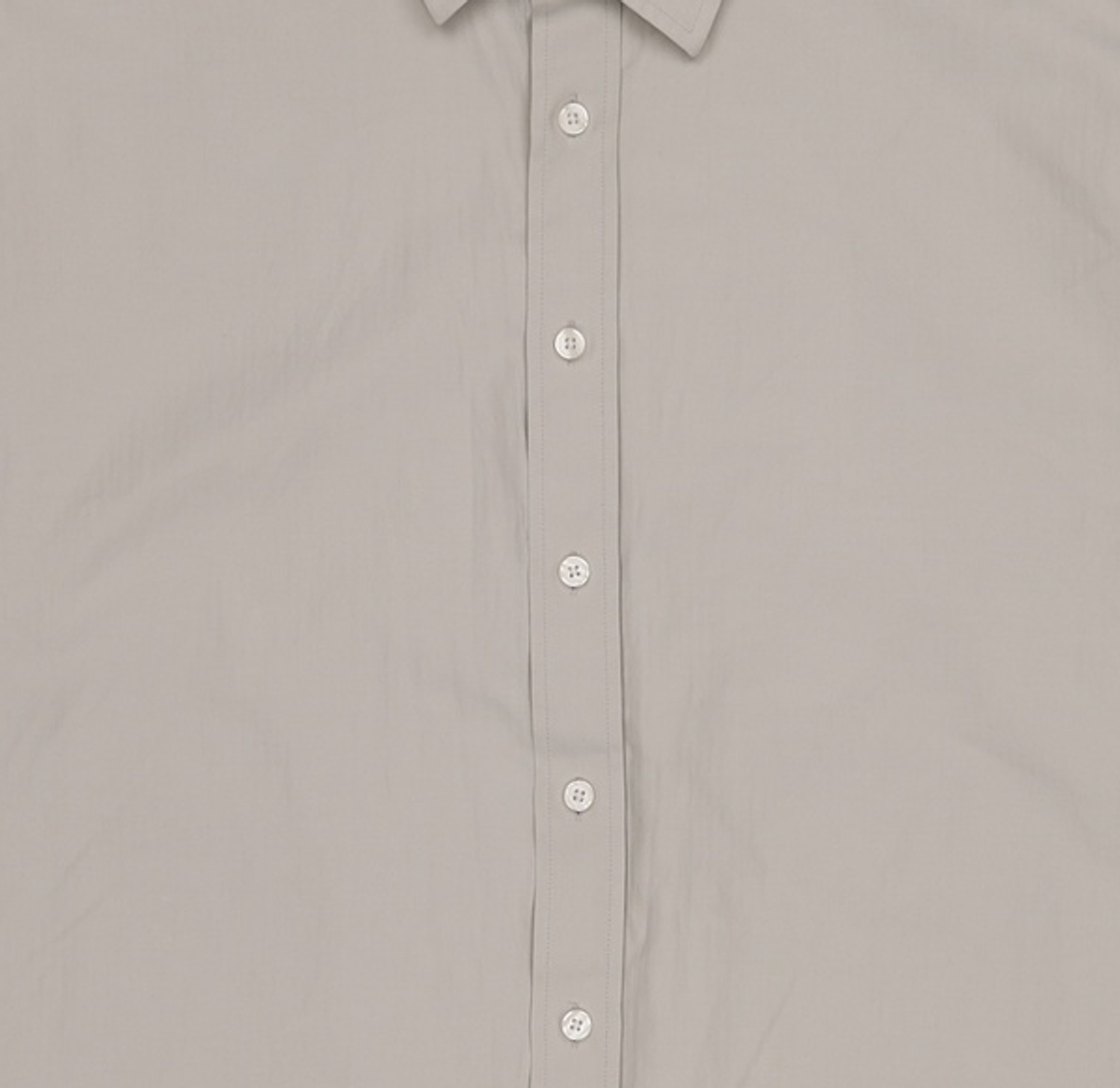 세컨모놀로그(SECONDMONO) (TIE SET)Side Slit Oversized Cotton Shirt [GBEIGE]_SESH008GBEIGE S