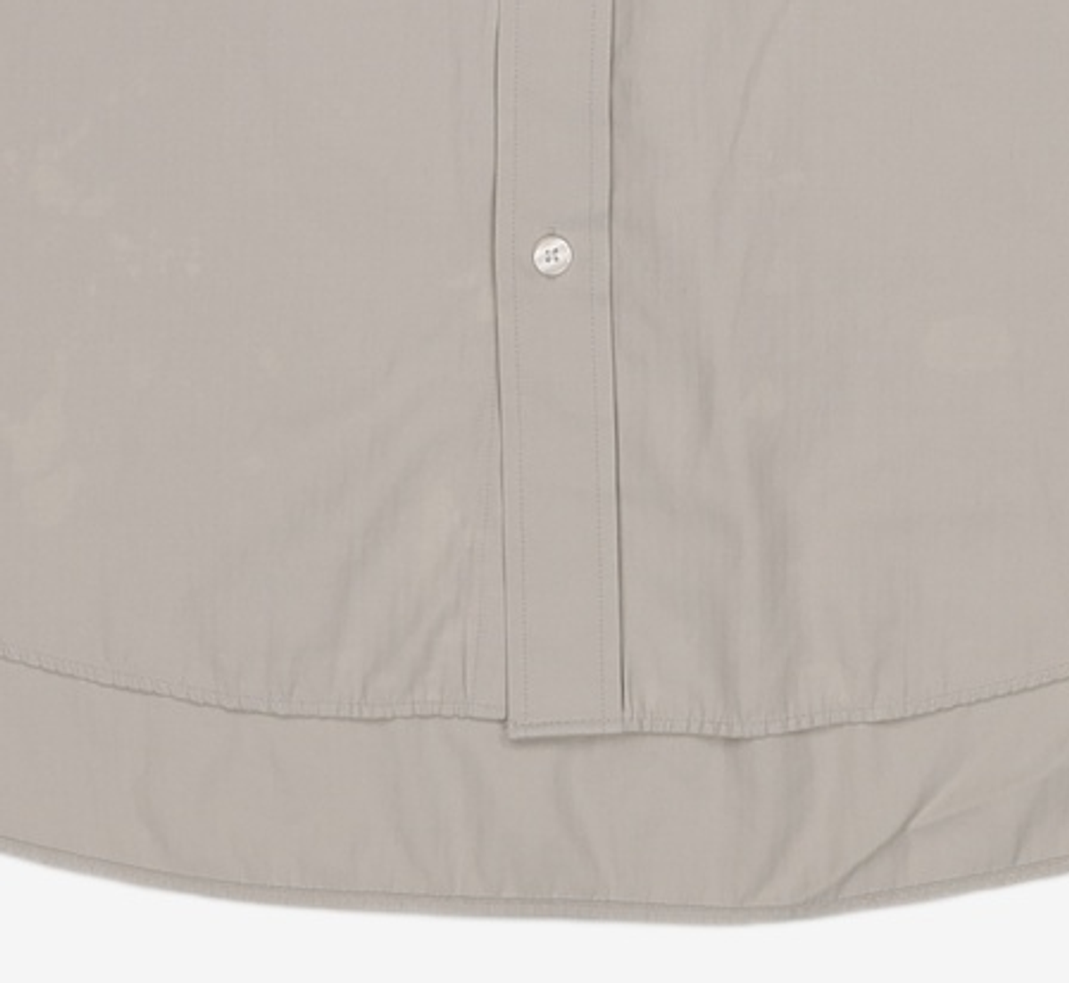 세컨모놀로그(SECONDMONO) (TIE SET)Side Slit Oversized Cotton Shirt [GBEIGE]_SESH008GBEIGE S