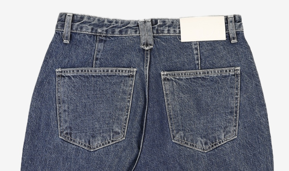 데케트(DECET) [AMC 데님]Dawn 1Pleats Jeans DCPT023Blue 30